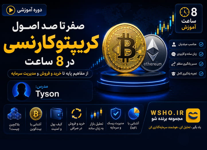 دوره ۸ ساعته کریپتوکارنسی