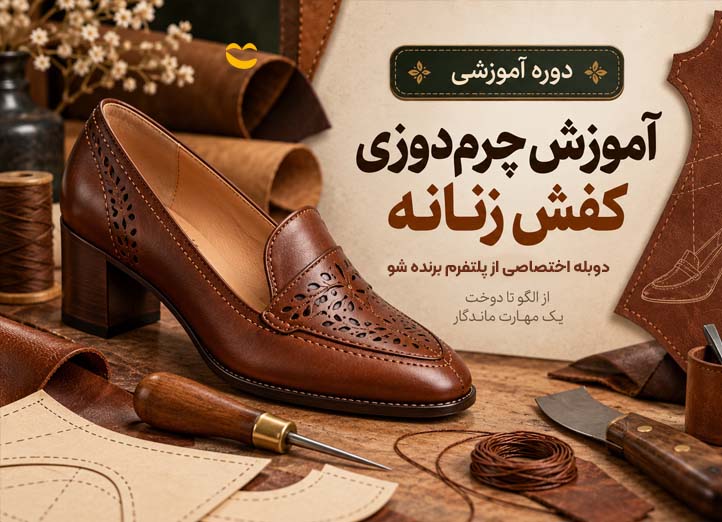 کورس چرمدوزی کفش زنانه